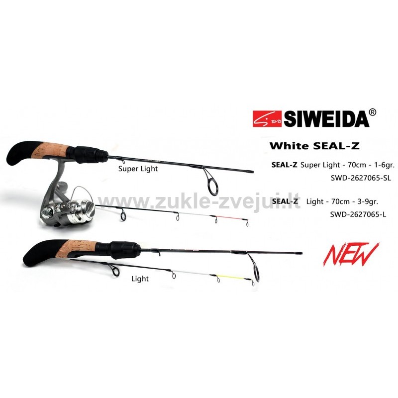 Meškerė žieminė SWD-WHITE SEAL-Z 70L raudonas galiukas